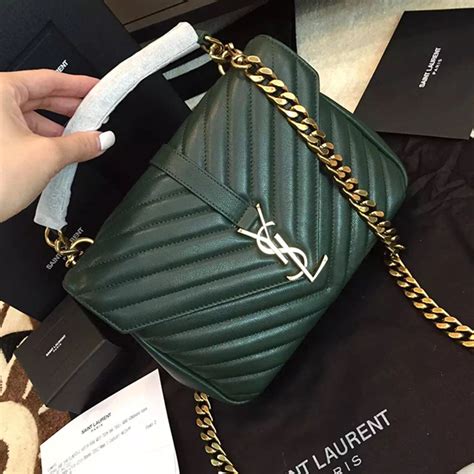 college chain bag ysl|ysl college bag sizes.